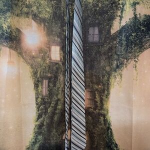 Claiborne Striped Blue, Green, and Gray Tie